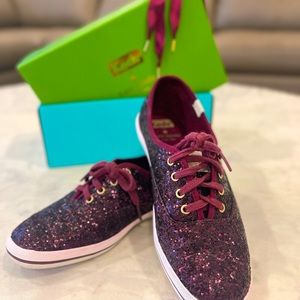 Keds For Kate Spade New York Glitter Sneakers - Size 6.5